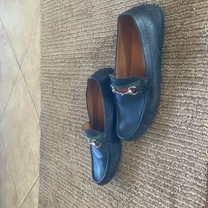 Gucci, saddle loafers.